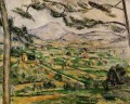 Mont Sainte Victoire avec un grand pin Paul Cézanne